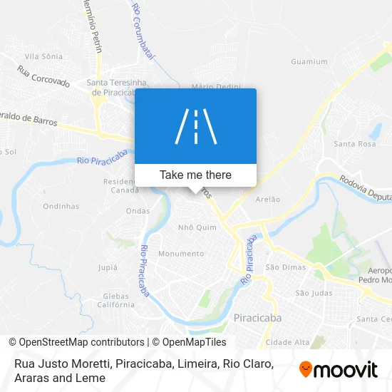 Rua Justo Moretti map