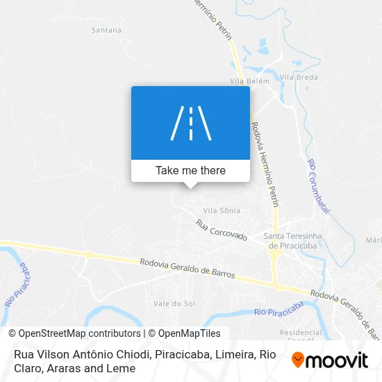 Rua Vilson Antônio Chiodi map