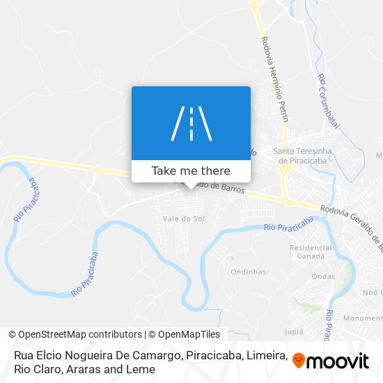 Mapa Rua Elcio Nogueira De Camargo