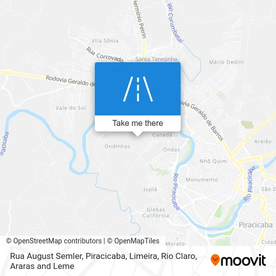 Rua August Semler map