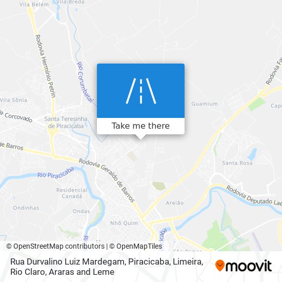 Rua Durvalino Luiz Mardegam map