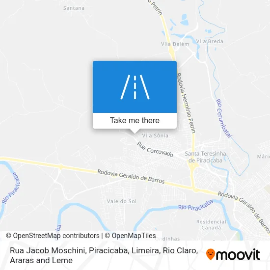Rua Jacob Moschini map