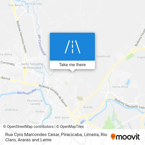 Rua Cyro Marcondes Cesar map