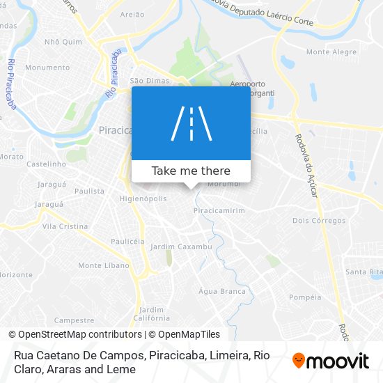 Mapa Rua Caetano De Campos