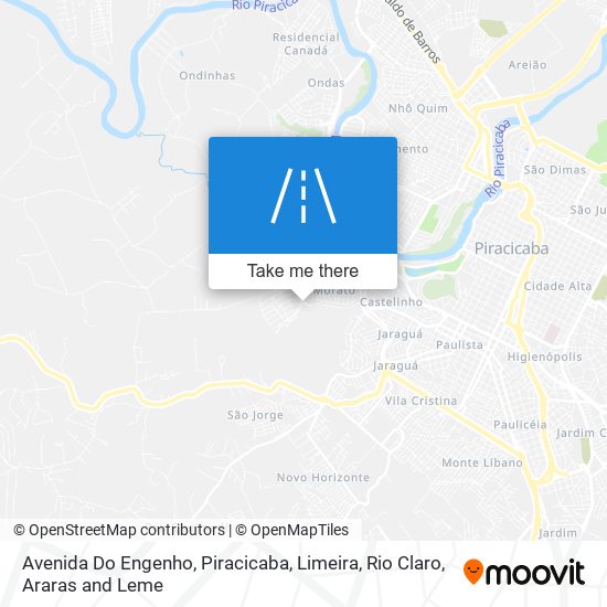 Mapa Avenida Do Engenho