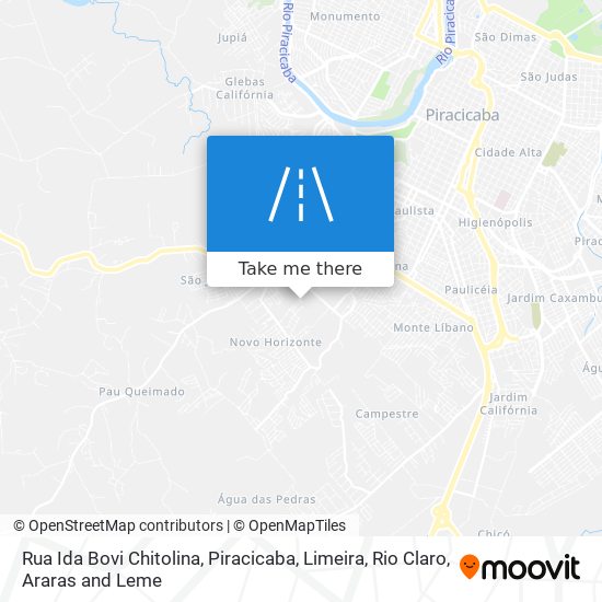 Rua Ida Bovi Chitolina map