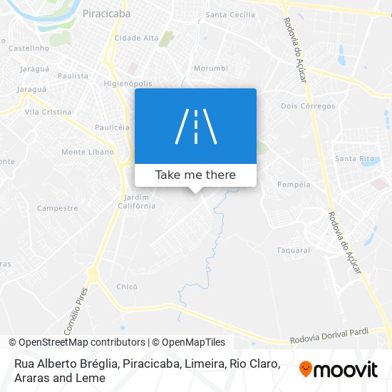 Mapa Rua Alberto Bréglia