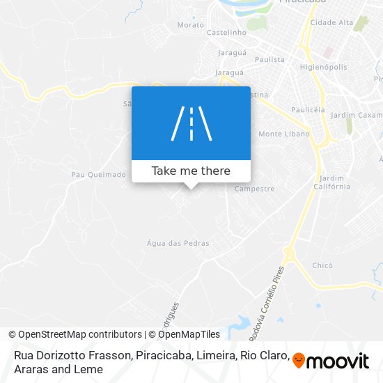 Mapa Rua Dorizotto Frasson