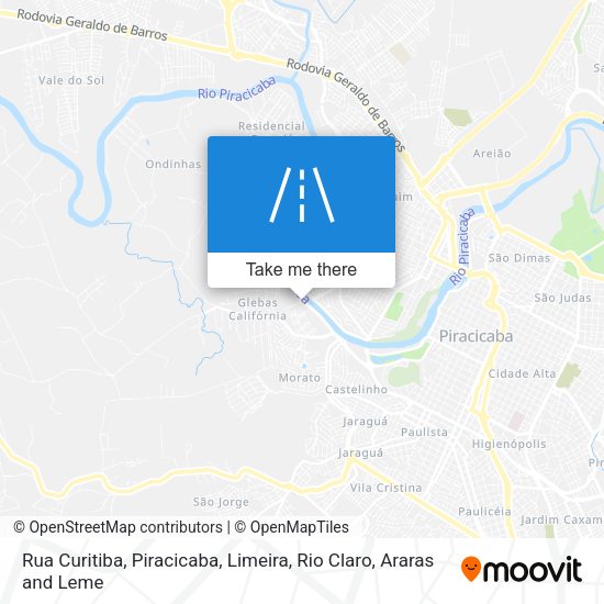 Rua Curitiba map