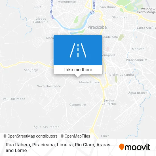 Rua Itaberá map