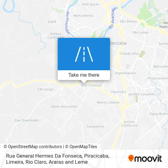 Rua General Hermes Da Fonseca map
