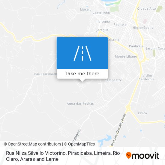 Mapa Rua Nilza Silvello Victorino