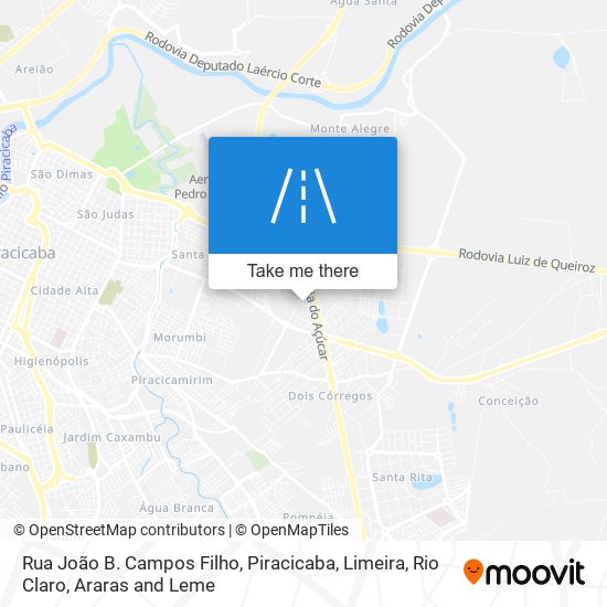 Mapa Rua João B. Campos Filho