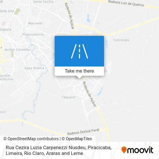 Rua Cezira Luzia Carpenezzi Nusdeu map