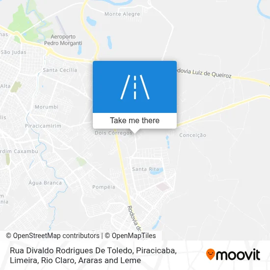 Rua Divaldo Rodrigues De Toledo map
