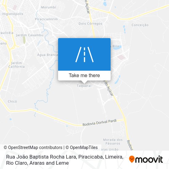 Rua João Baptista Rocha Lara map