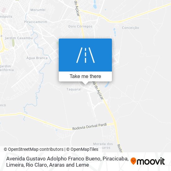 Avenida Gustavo Adolpho Franco Bueno map