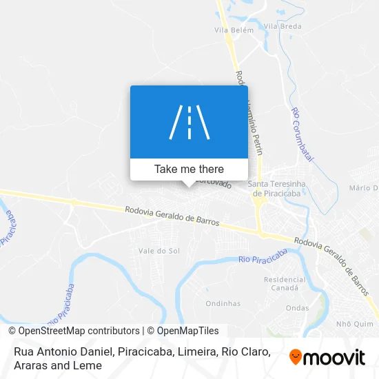 Rua Antonio Daniel map