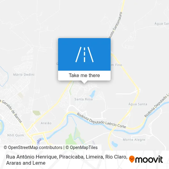 Rua Antônio Henrique map