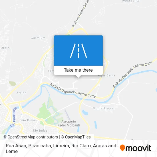 Rua Asan map