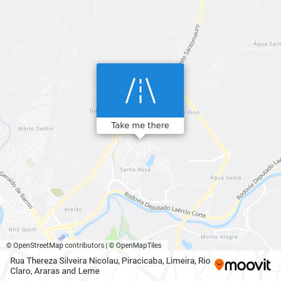 Mapa Rua Thereza Silveira Nicolau