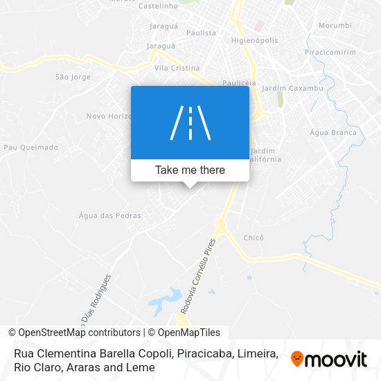 Rua Clementina Barella Copoli map