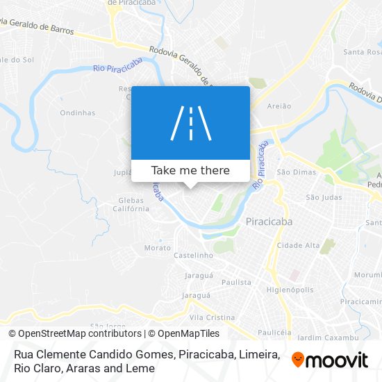 Mapa Rua Clemente Candido Gomes