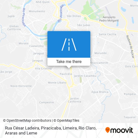 Rua César Ladeira map