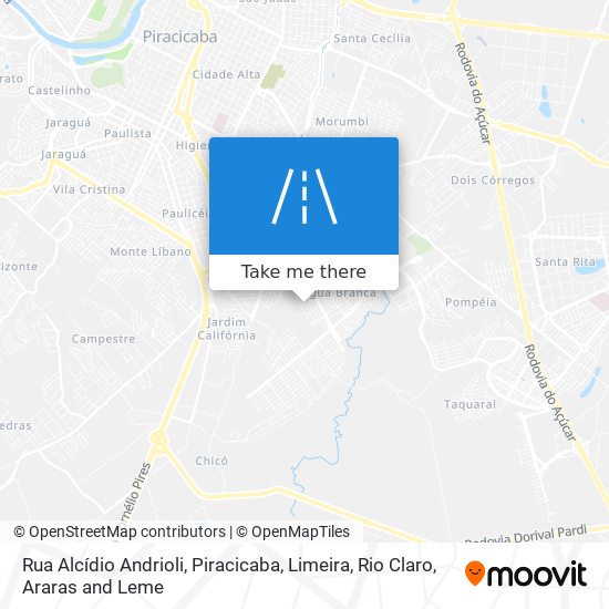 Mapa Rua Alcídio Andrioli