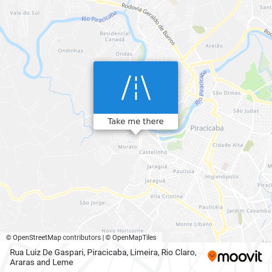 Mapa Rua Luiz De Gaspari