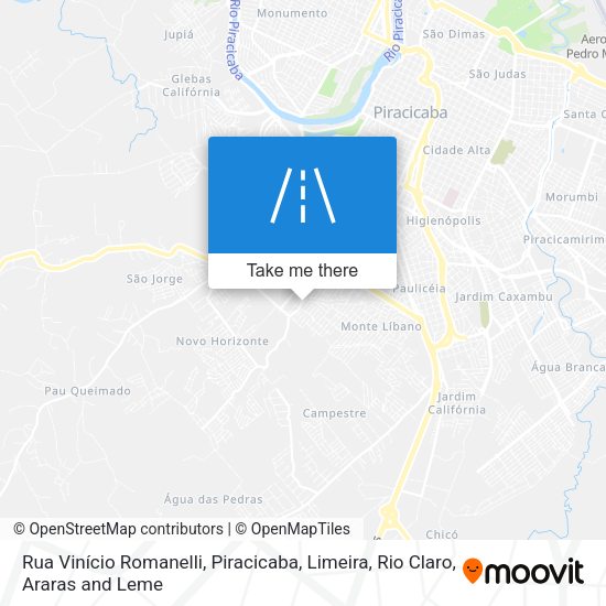 Rua Vinício Romanelli map