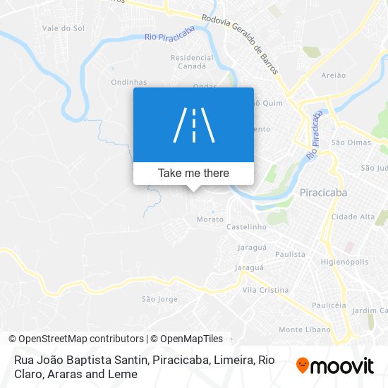 Rua João Baptista Santin map