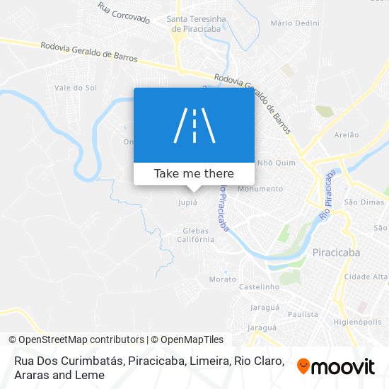 Mapa Rua Dos Curimbatás