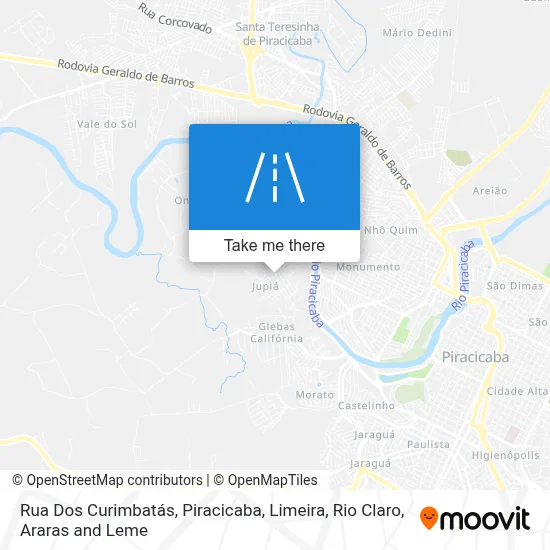Rua Dos Curimbatás map