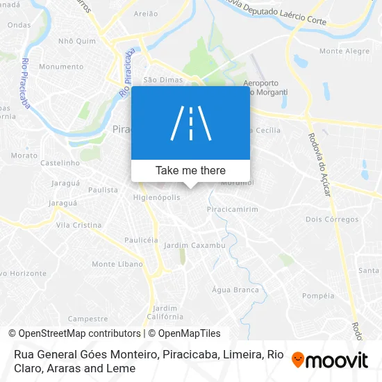 Rua General Góes Monteiro map