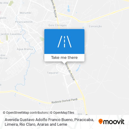 Mapa Avenida Gustavo Adolfo Franco Bueno