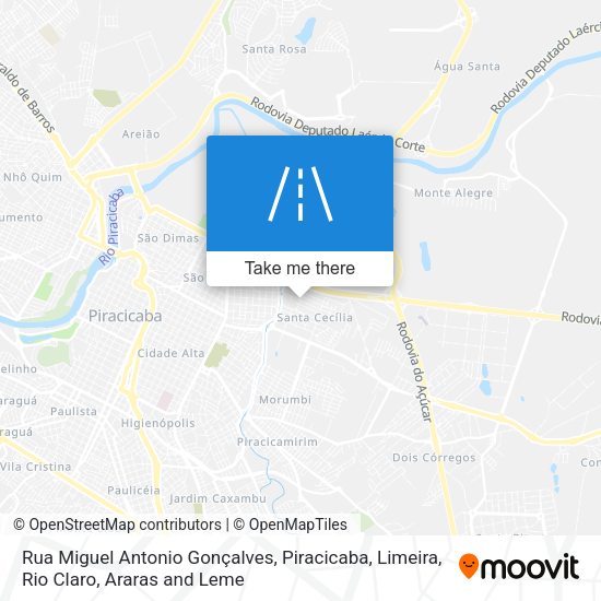 Rua Miguel Antonio Gonçalves map