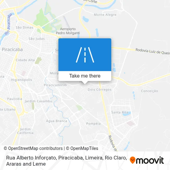 Rua Alberto Inforçato map