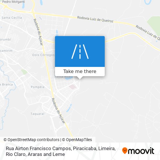 Mapa Rua Airton Francisco Campos