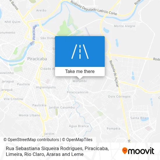 Rua Sebastiana Siqueira Rodrigues map
