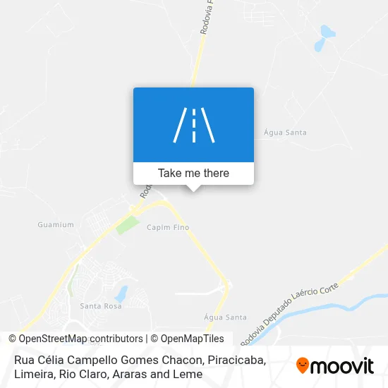 Rua Célia Campello Gomes Chacon map