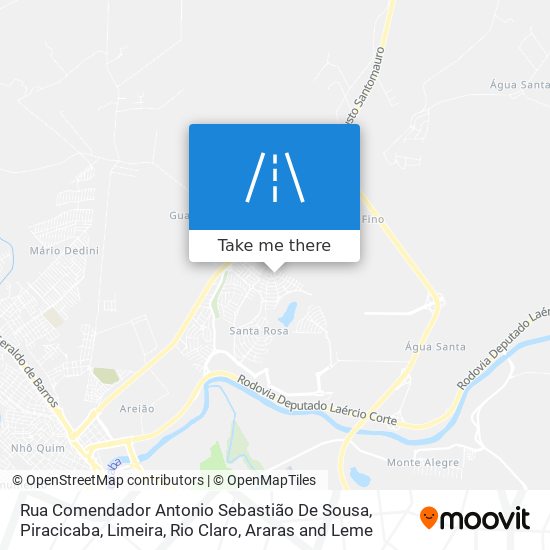 Mapa Rua Comendador Antonio Sebastião De Sousa