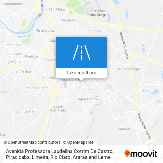 Mapa Avenida Professora Laudelina Cotrim De Castro