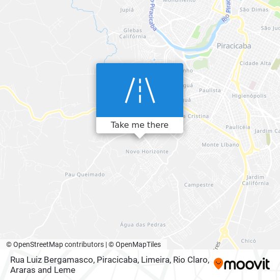 Rua Luiz Bergamasco map