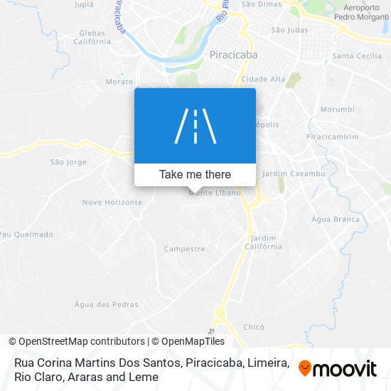 Mapa Rua Corina Martins Dos Santos