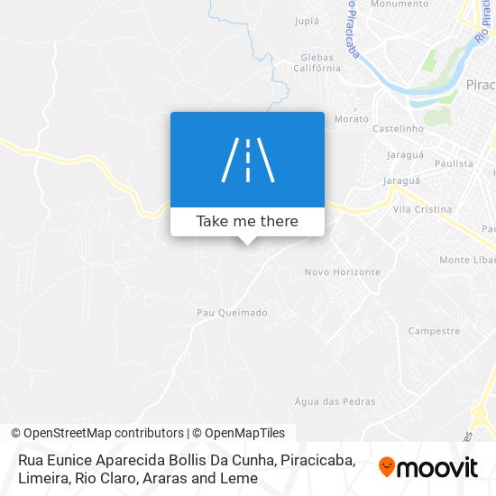 Mapa Rua Eunice Aparecida Bollis Da Cunha