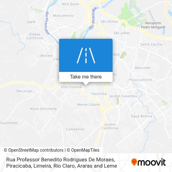 Rua Professor Benedito Rodrigues De Moraes map