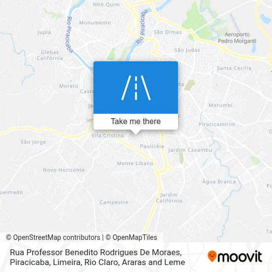 Rua Professor Benedito Rodrigues De Moraes map