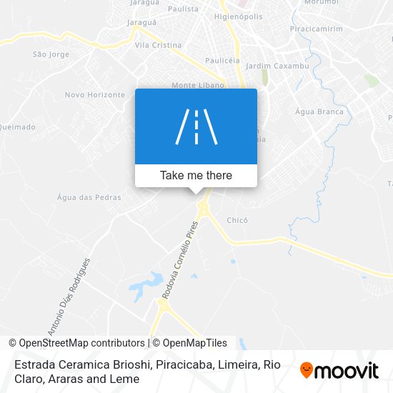 Estrada Ceramica Brioshi map