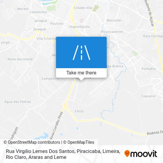 Rua Virgílio Lemes Dos Santos map